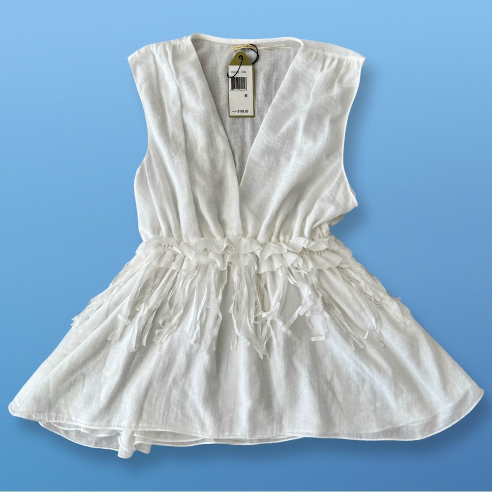 New with Tags! Max Studio Woman’s Cream V-Neck | Size M